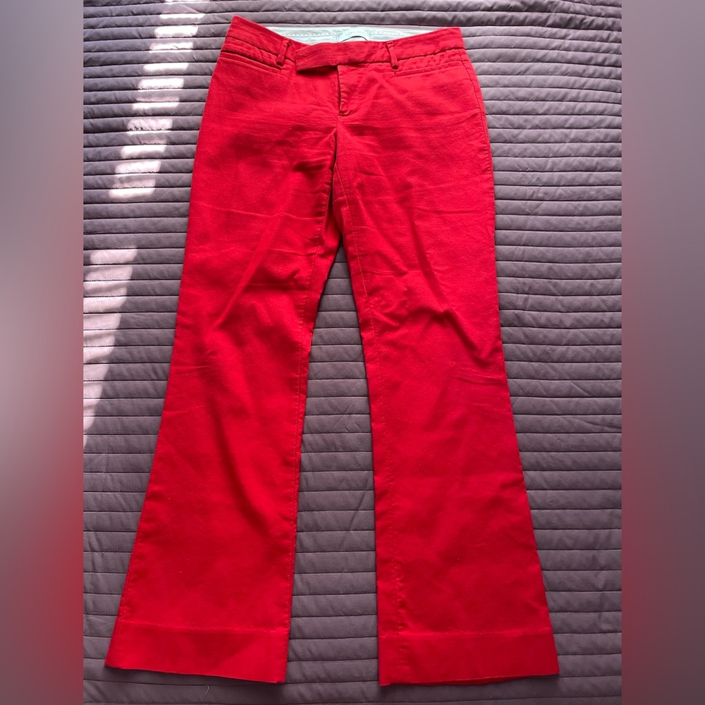 Gap Red 100% Cotton Pants- size 0/XS